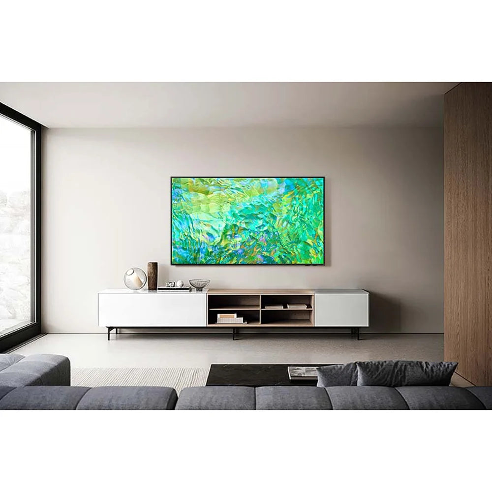50 inch Crystal UHD 4K Smart TV Bundle with 60W 2.0 Channel Soundbar, TV Wall Mount Bracket and 6-Outlet Surge Adapter T7911