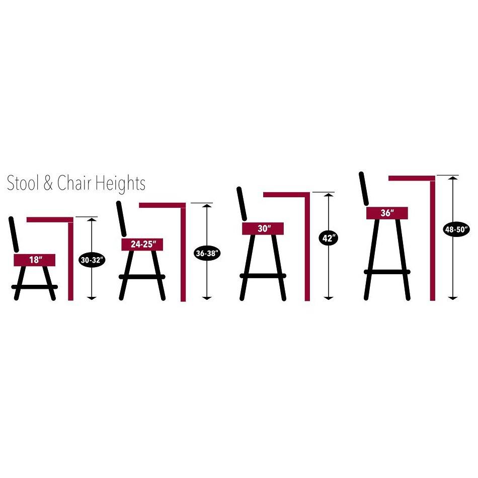 Chrome Pub Table 42 inch D44811