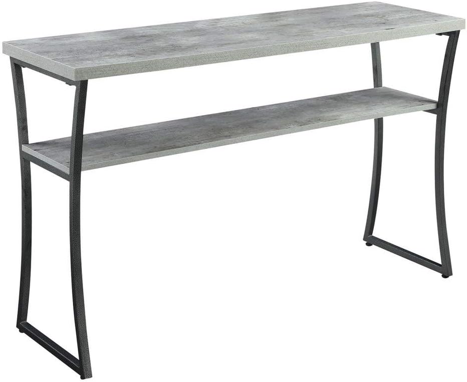 Console Table, Espresso / Slate Gray Frame V93409