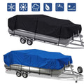 Blue And Black Pontoon Boat Cover Q54747
