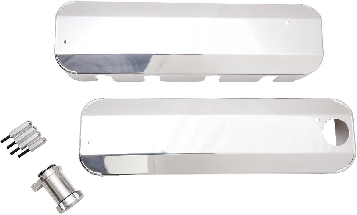 Polished LS1 Fabricated Coil Cover with Oil Filler I91480