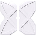 Contemporary PVC Ceiling Medallion Two Piece O688