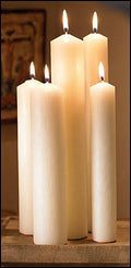 16x22 Large Diameter Plain End Candle N958