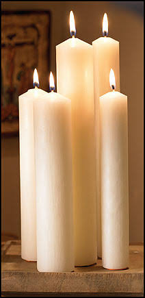 16x22 Large Diameter Plain End Candle N958