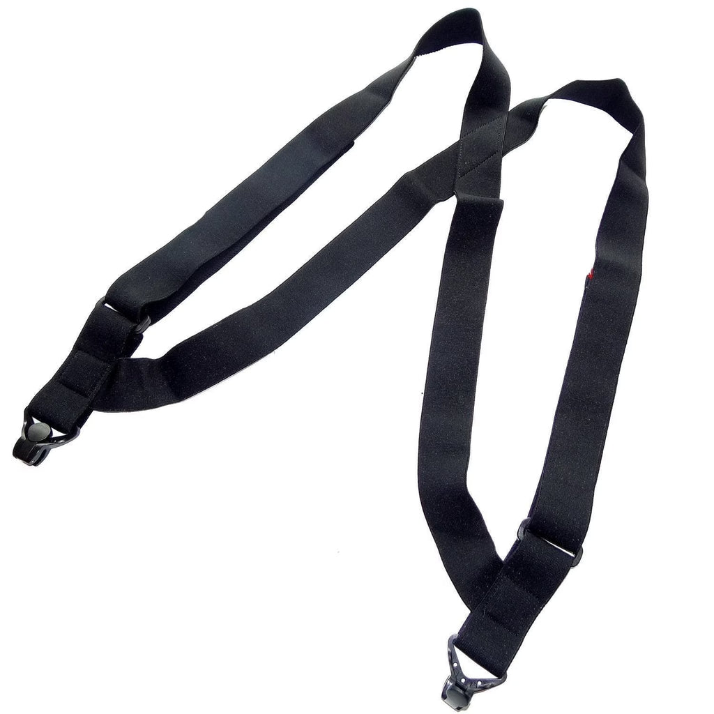 All Black Hip Clip Suspenders V2167