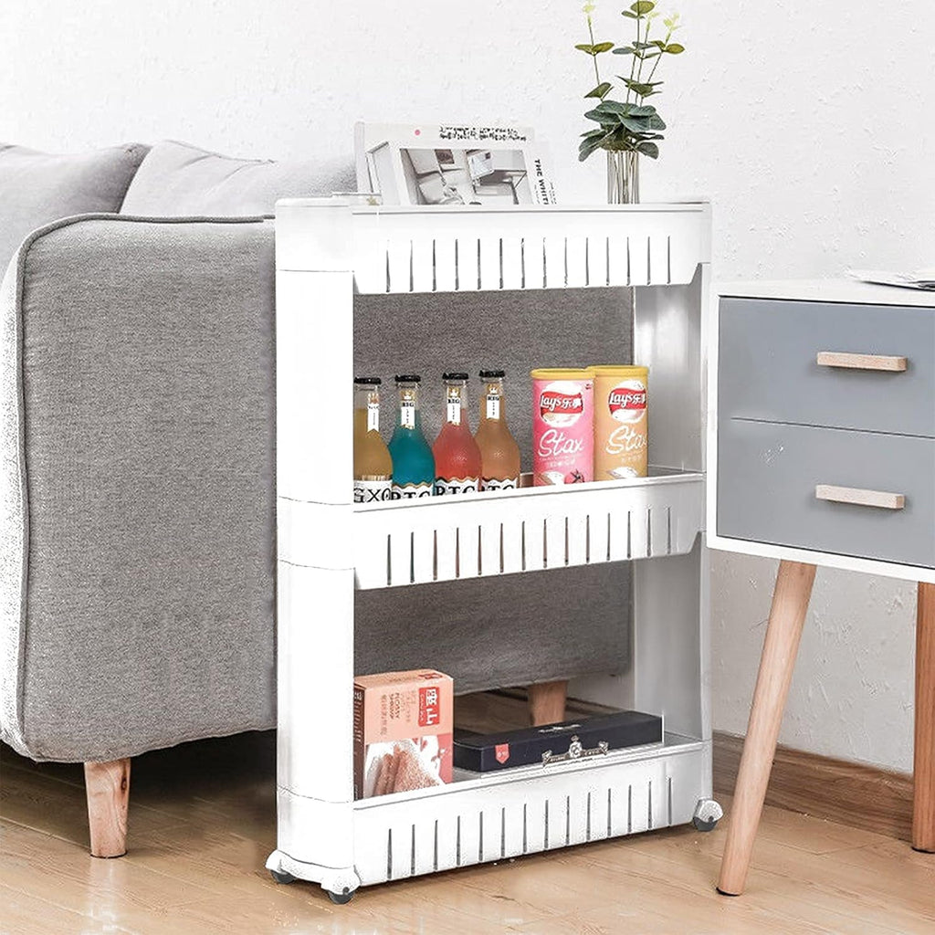 3 Tier Slim Rolling Storage Cart with Wheels C79087