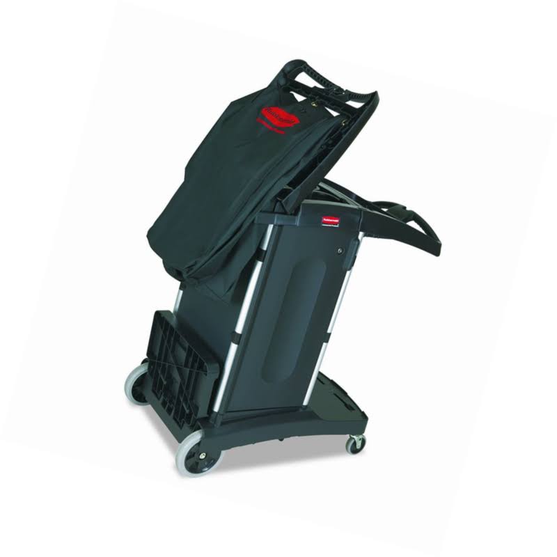 Black Compact Folding Housekeeping Cart L68180