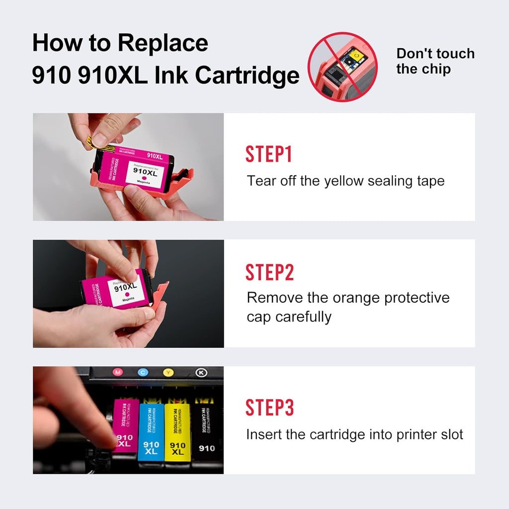 4 Pack Ink Cartridge Combo Pack (1 Black, 1 Cyan, 1 Magenta, 1 Yellow) O715638