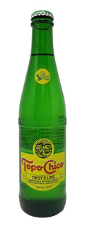 12 fl oz (355mL) Carbonated Natural Mineral Water with Natural Lime Flavor (24 Glass Bottles) H725779