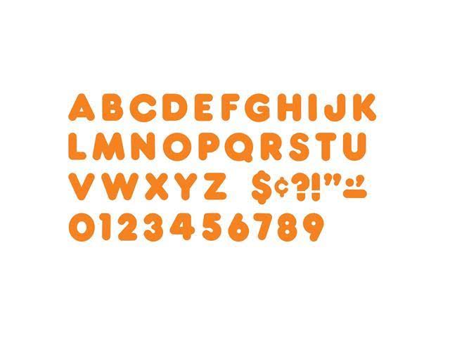 Orange 2x22 Casual Uppercase Ready Letters, 6 Packs N827846