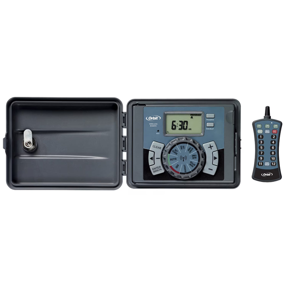 Programmable 12 Zone Sprinkler Timer with Remote J38649