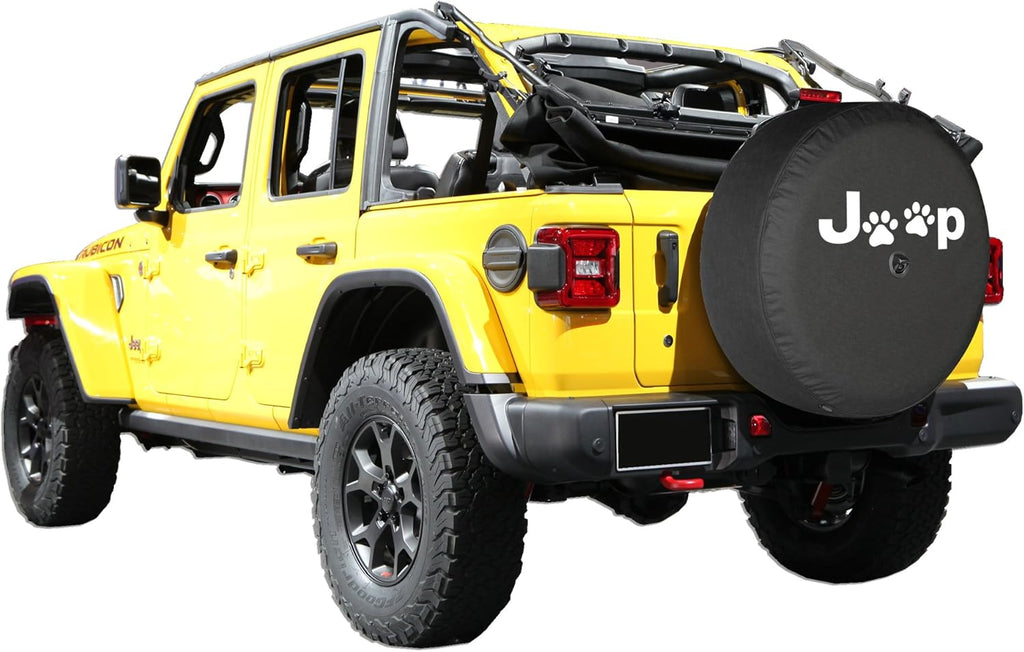 33" Soft Tire Cover with Back-up Camera Dog Paw Prints Pack of 2 C880242