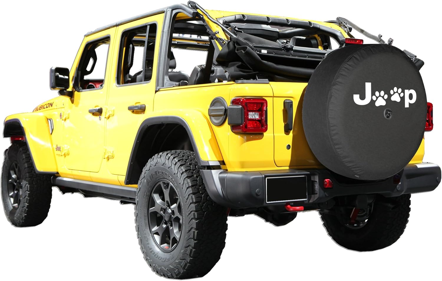 33" Soft Tire Cover with Back-up Camera Dog Paw Prints Pack of 2 C880242