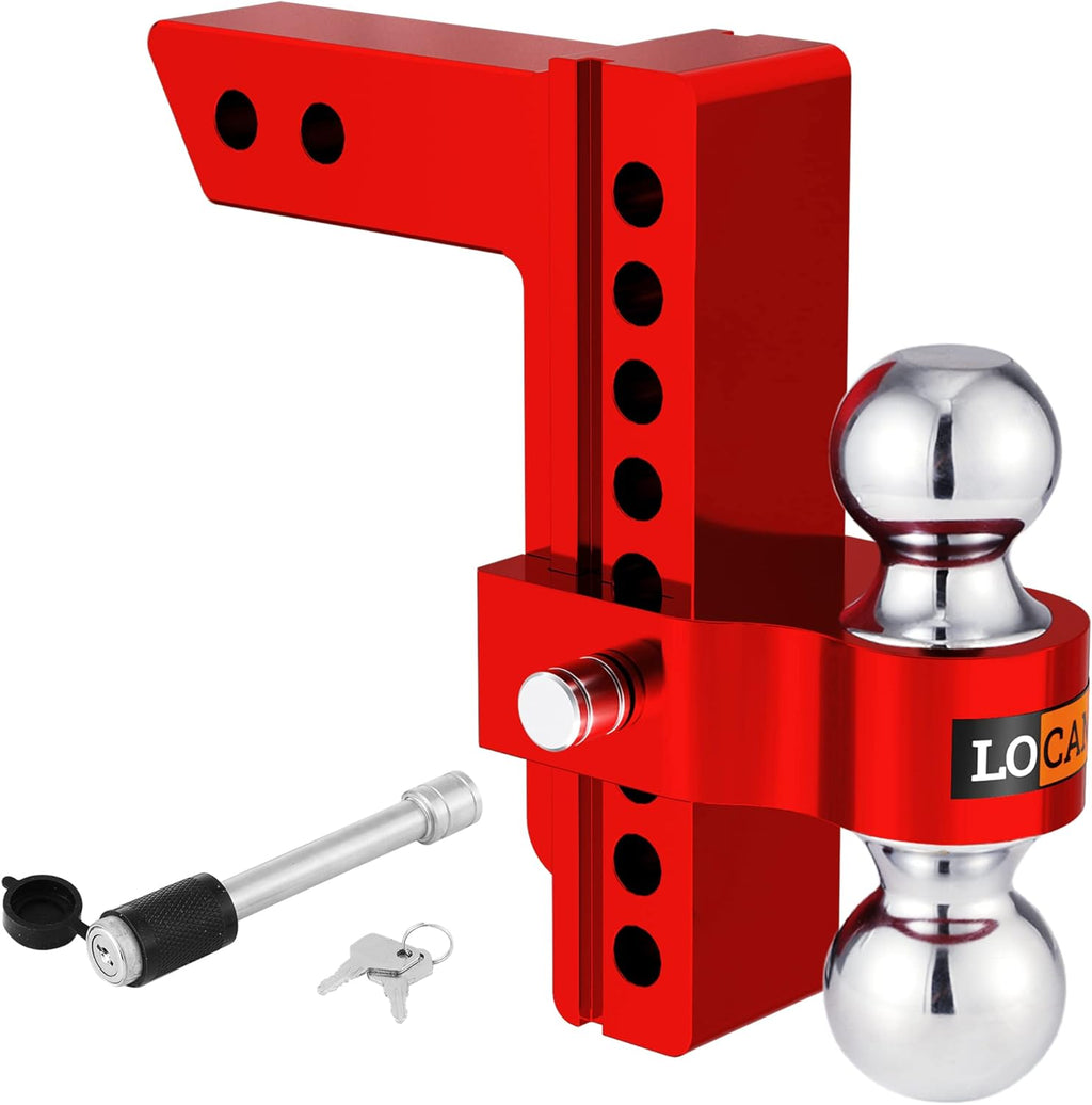 Adjustable Aluminum Trailer Hitch with Double Stainless Steel Locks M3362