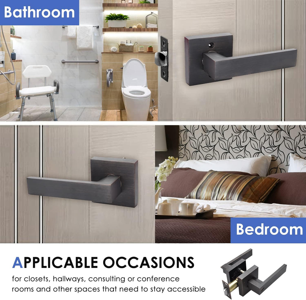 Brushed Bronze Zinc Alloy Door Lever Lock Q581617