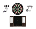 Bristle Dartboard with Steel Tip Cabinet and Tungsten Darts 22gm P2669