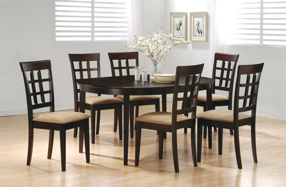 7-Piece Dining Set in Cappuccino E8694