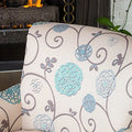 Blue Floral Club Chair W66772