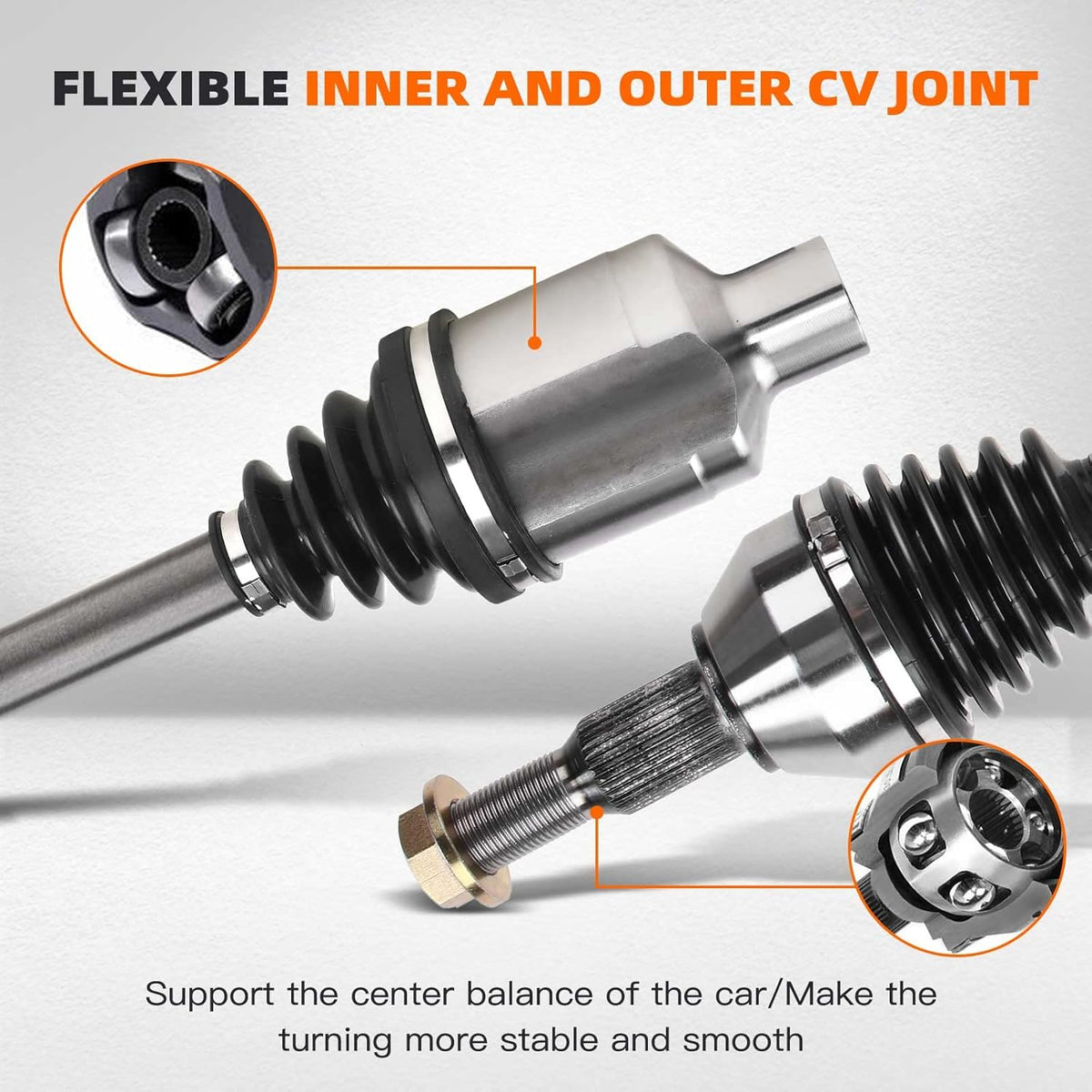 CV Axle Shaft Front Passenger Side Pack of 2 O22673