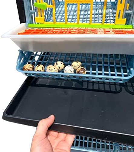 2 Layer ABS Plastic Quail Cage J976074