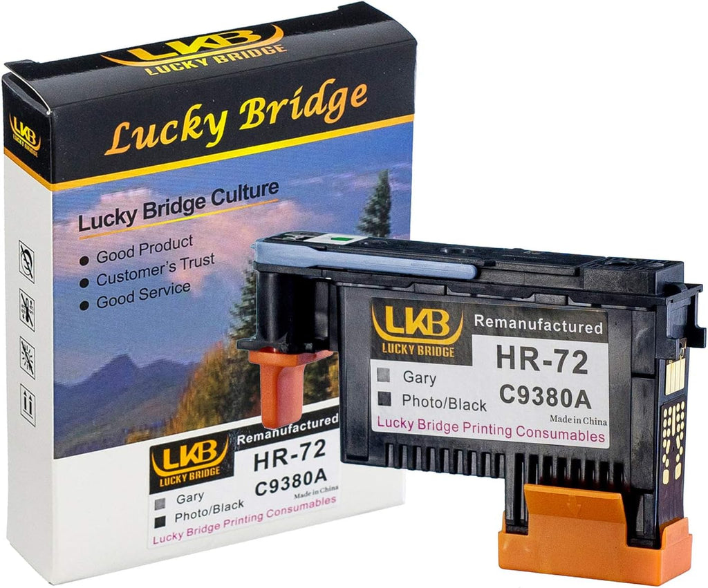 Remanufactured HP72 Printheads Replacement for HP Designjet Printers, 1 Set 3PK, Pack of 2 J437