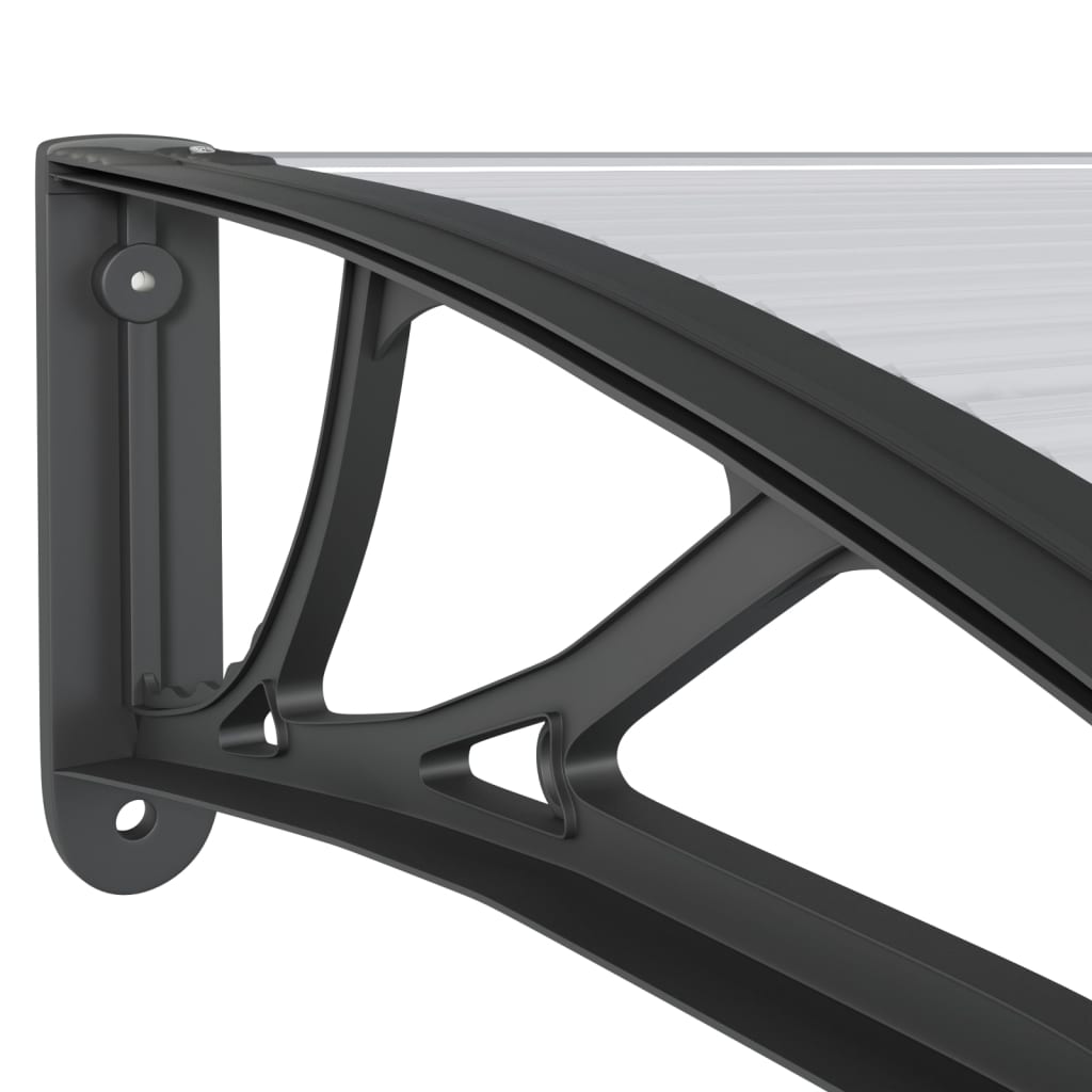 Black Polycarbonate Door Canopy N4677