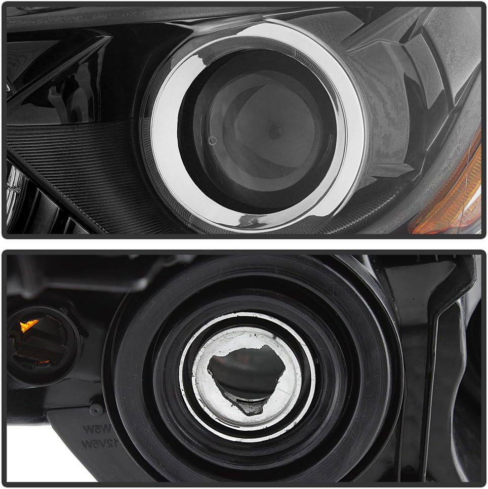 Black Bezel Halogen Headlamps for 2016-2018 Nissan Altima Headlights Driver Passenger Side D686