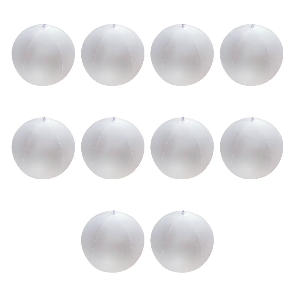 10 Pcs Kids LED Inflatable Ball Game White Pvc C39252