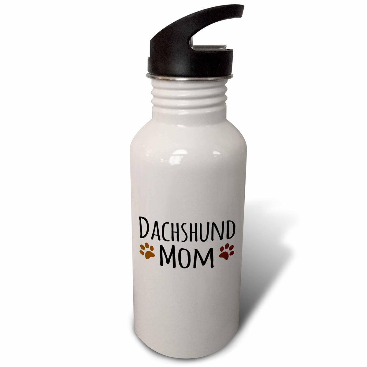 Brown Muddy Paw Prints 21 oz Sports Water Bottle X5437