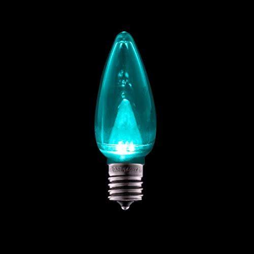 Teal C9 LED Christmas Light Bulbs X2018