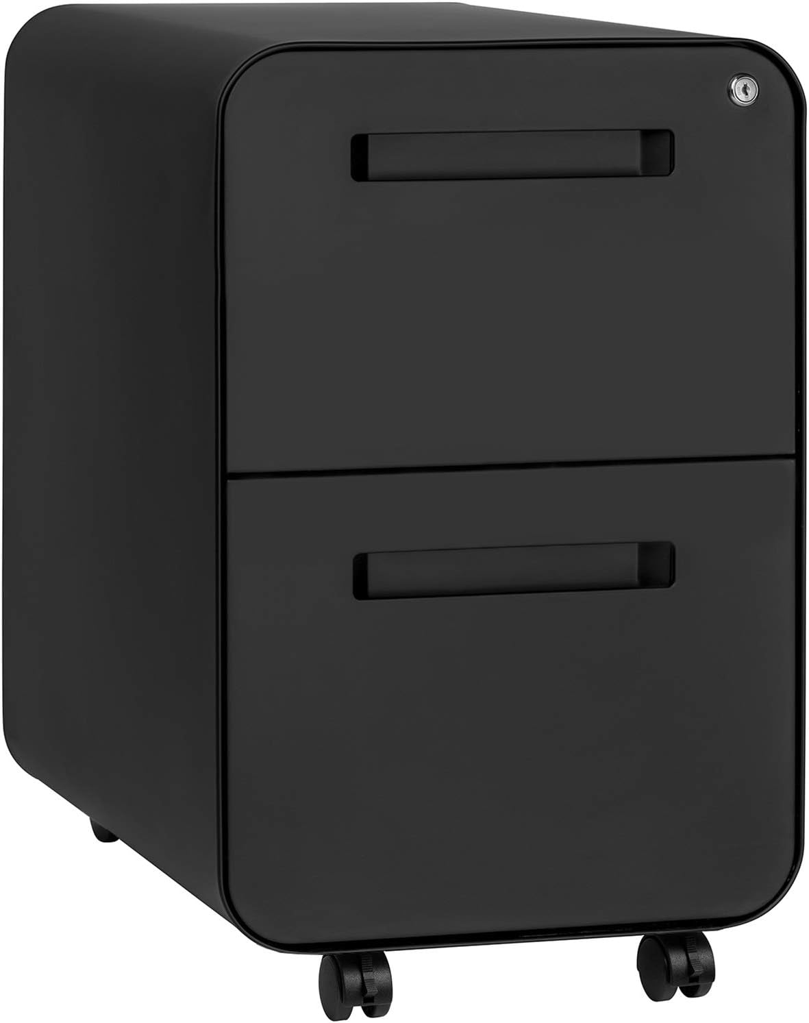 White 2-Drawer Mobile File Cabinet E4485