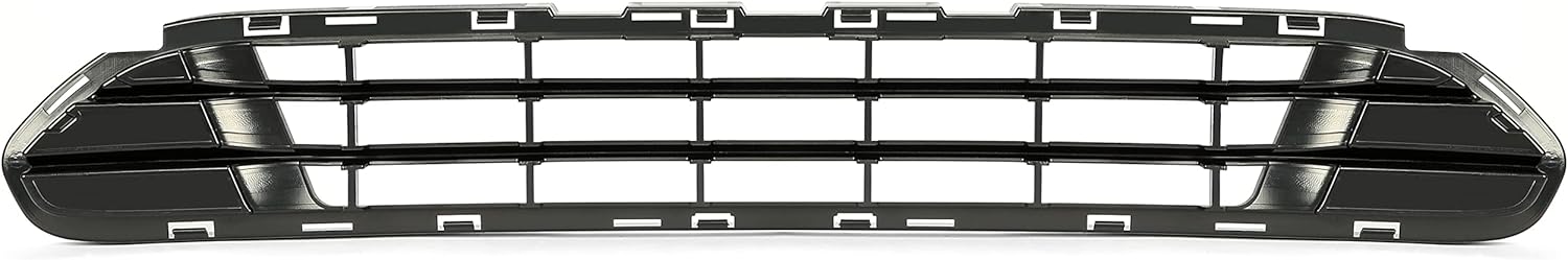 Black Front Bumper Cover Grille Molding Pack of 2 W84567