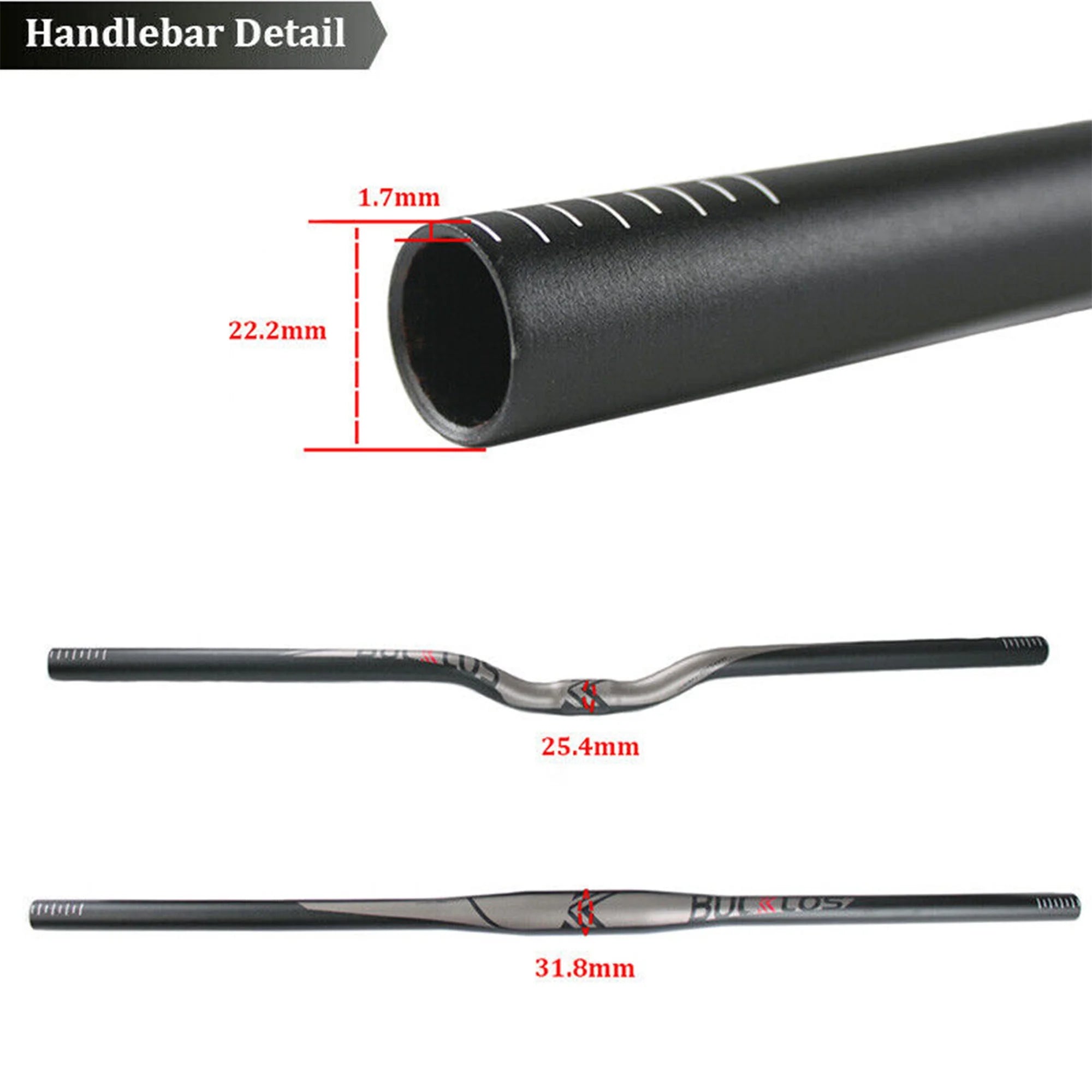 Aluminum Alloy Flat Riser Handlebar C761699