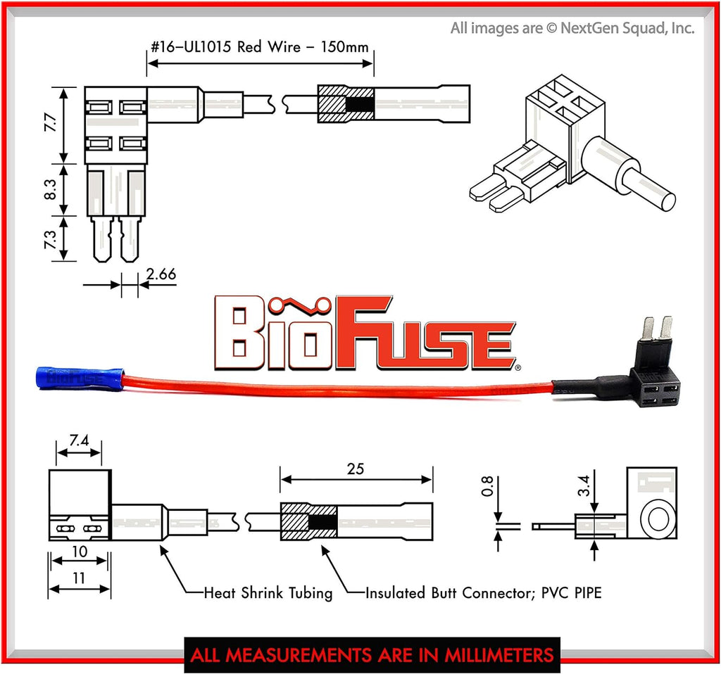 12V Micro2 50 Piece Add-a-Circuit Car Fuse Tap and Holders Pack V709