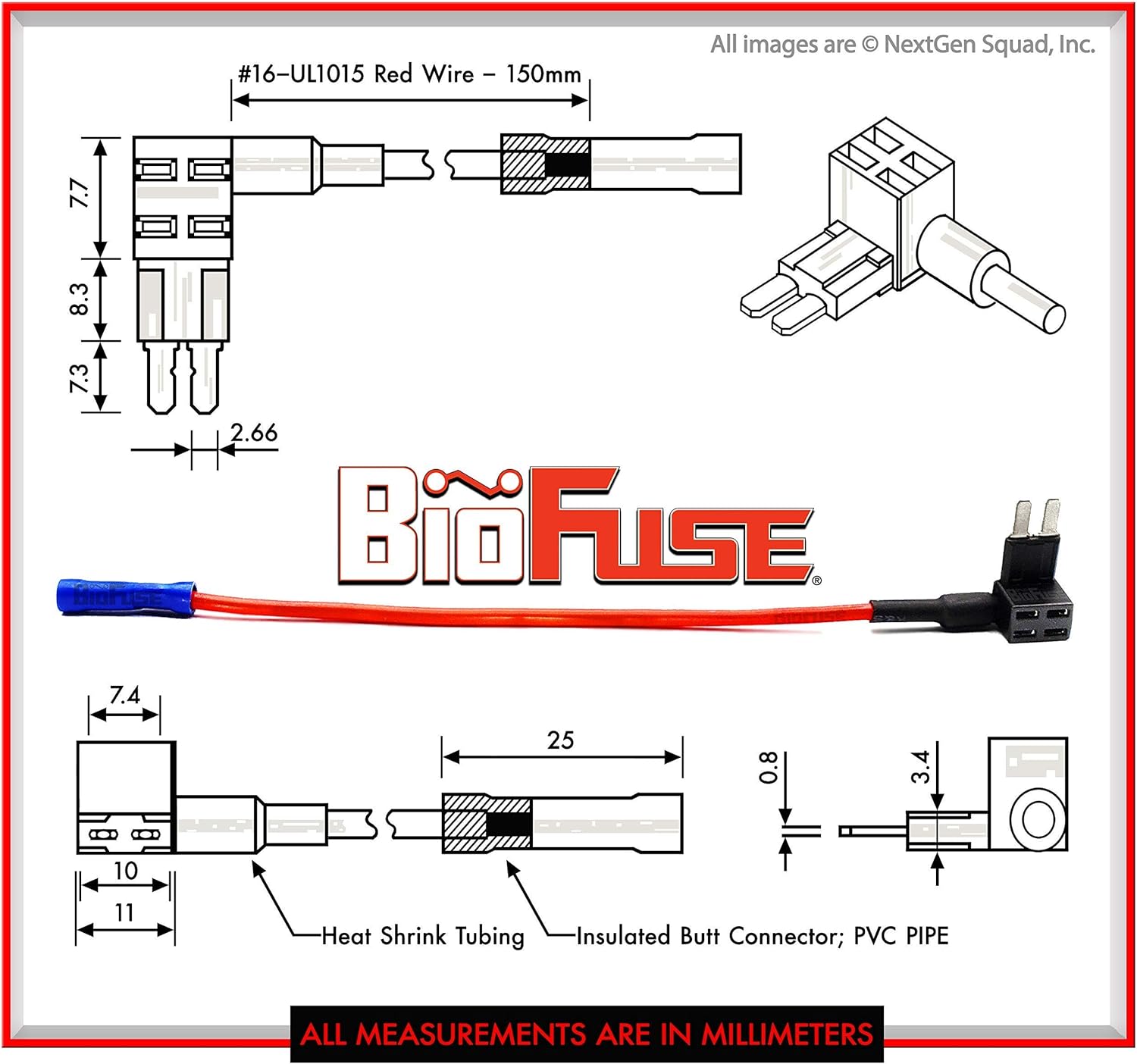 12V Micro2 50 Piece Add-a-Circuit Car Fuse Tap and Holders Pack V709