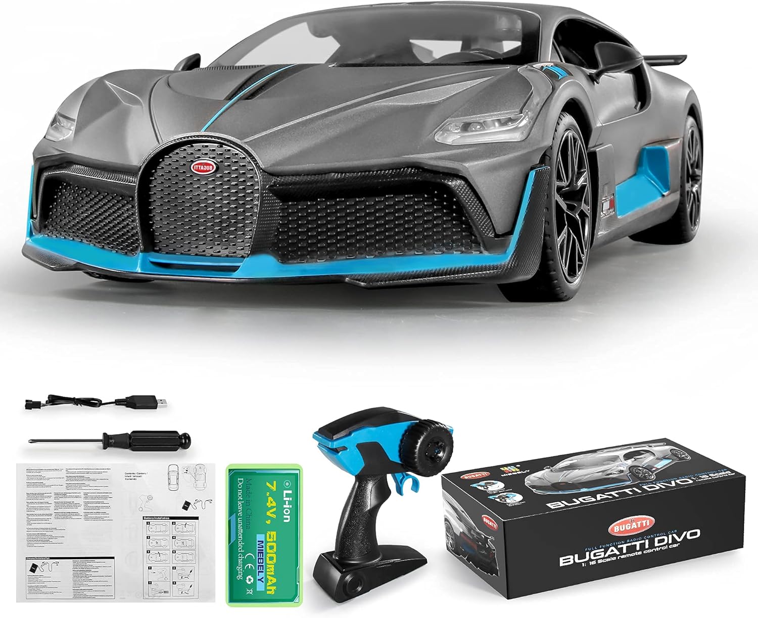 1/16 Scale Remote Control Car with Lights X887480