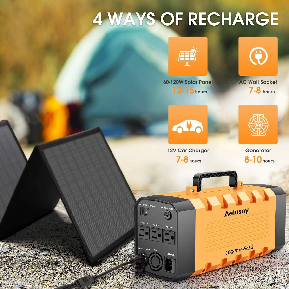 Portable Solar Generator 500W 288WH Power Station S420463