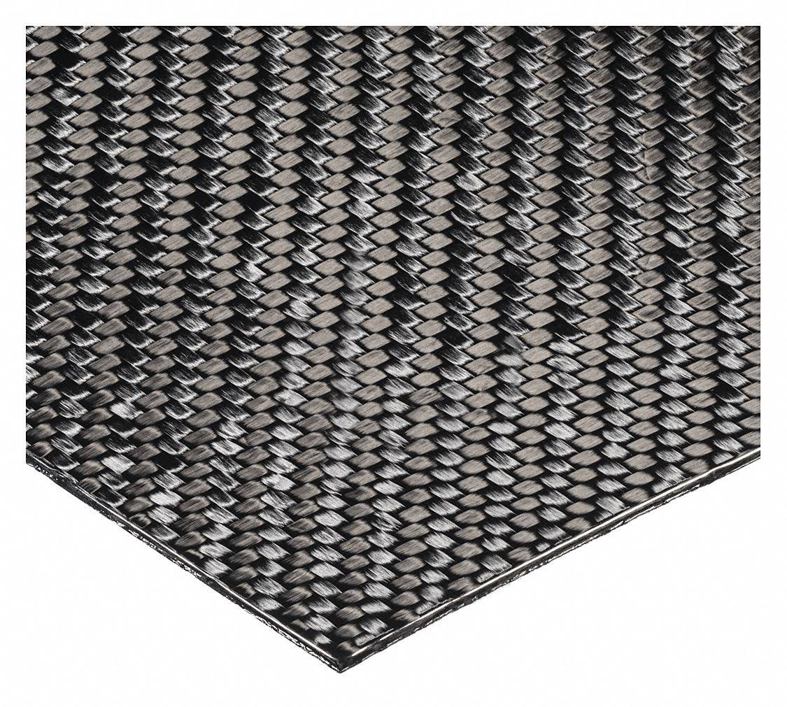 Black Carbon Fiber Sheet Stock 24x22 L, 12x22 W, 0.063x22 M3999