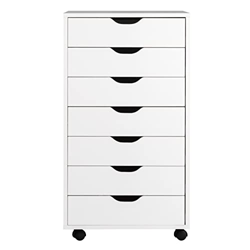 5 Drawers Black Vertical File Cabinet with Wheels A6088