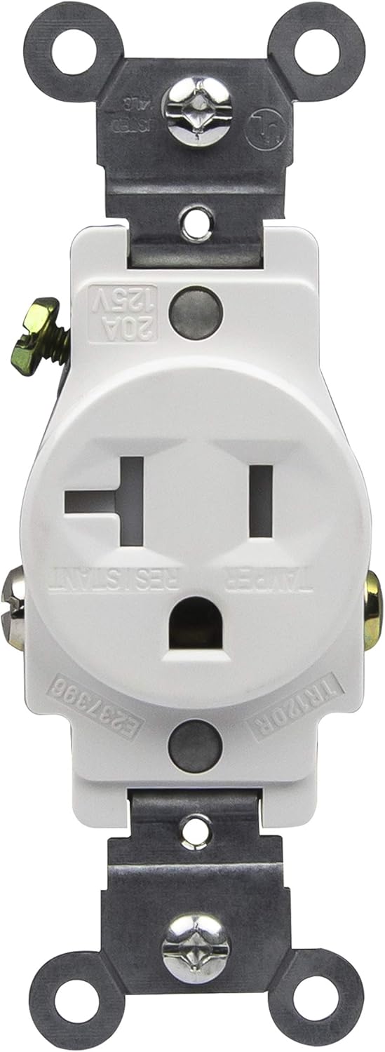20 Amp 250V Duplex Electrical Wall Outlet Z258