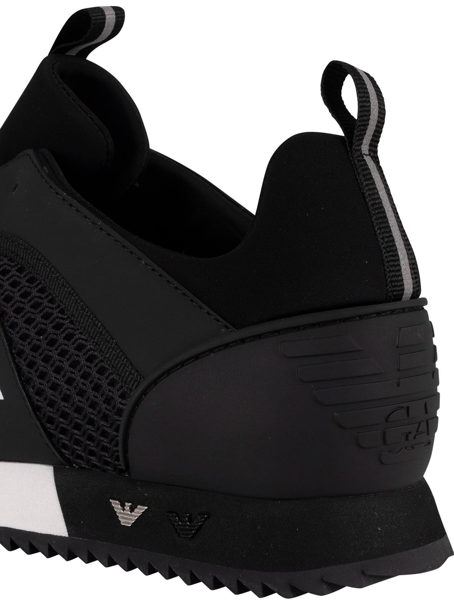 Black Woven Trainers B4655