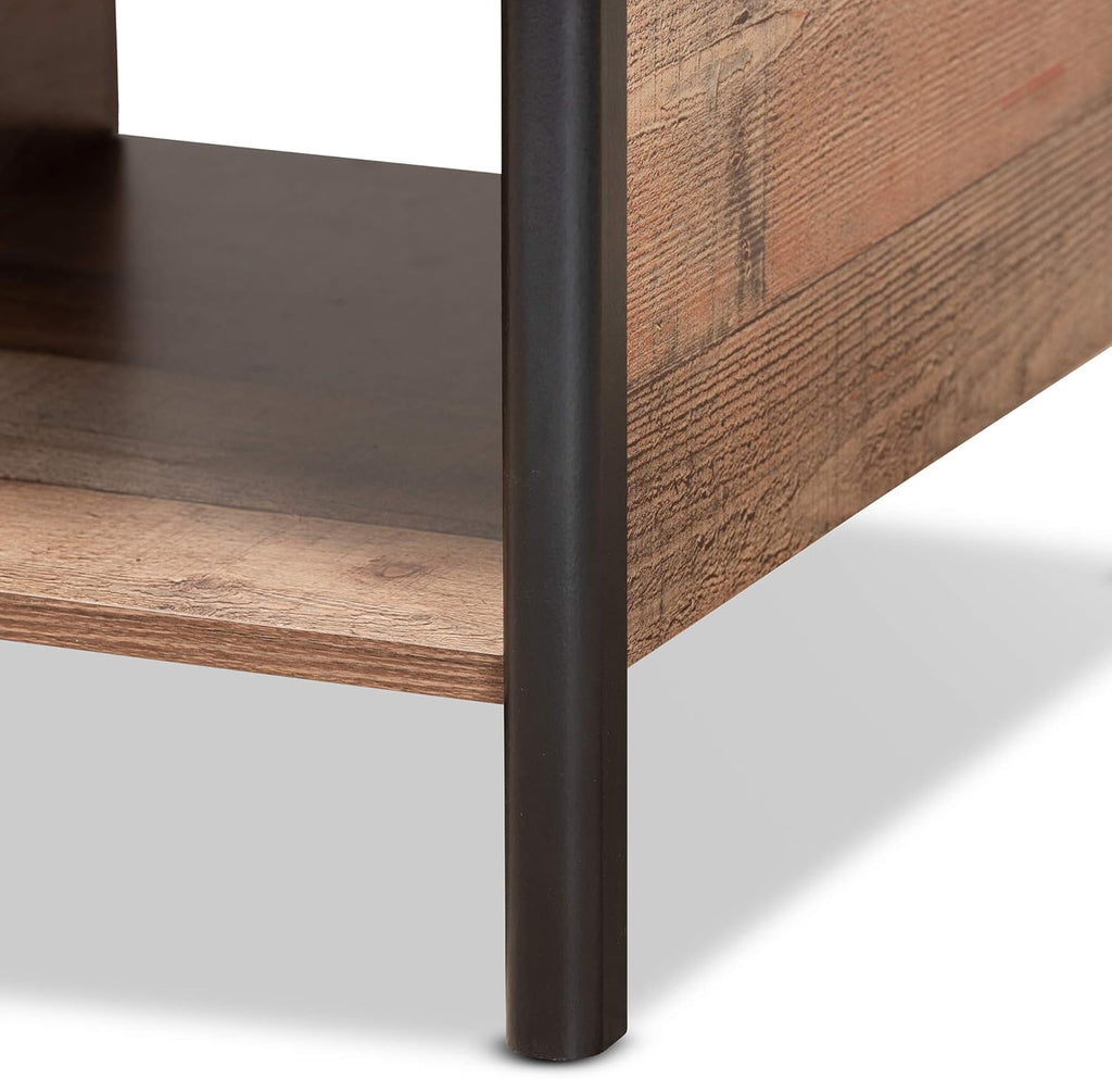Oak Brown Black Coffee Tables U31372