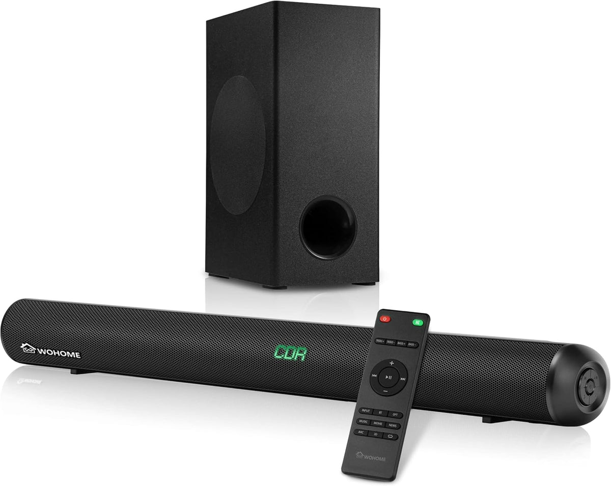 28-Inch 120W Sound Bar with Subwoofer and Wireless Bluetooth F168385