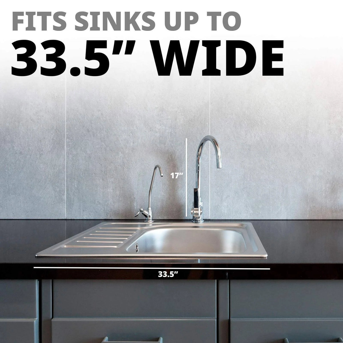 Black Stainless Steel Over Sink Dish Drying Rack C544875
