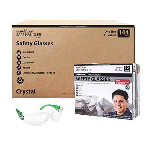 Clear Polycarbonate Safety Glasses, Case of 12 Boxes R343113