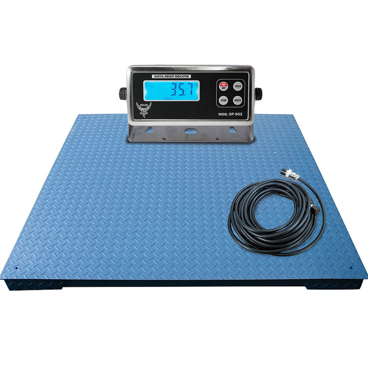 Heavy Duty Industrial Pallet Floor Scale with Digital Display Indicator (36x36) U664