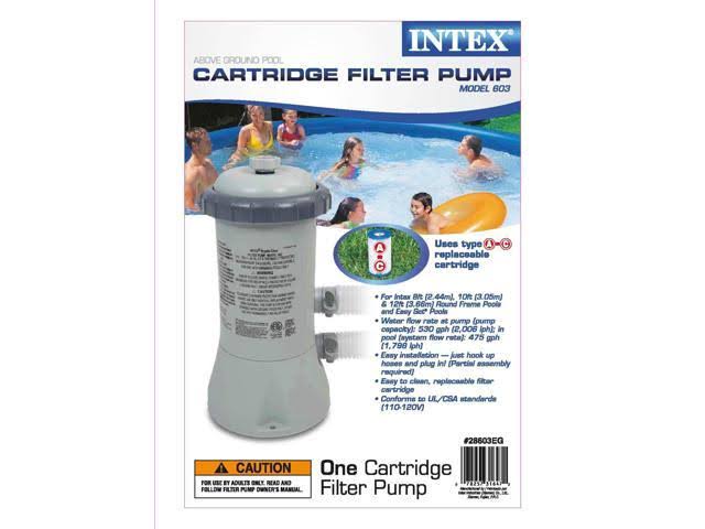 530 GPH Cartridge Filter Pump with 8 Filters N40294