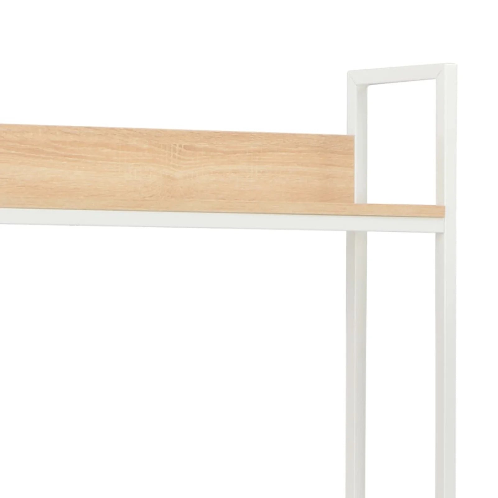 White and Oak Computer Desk R984