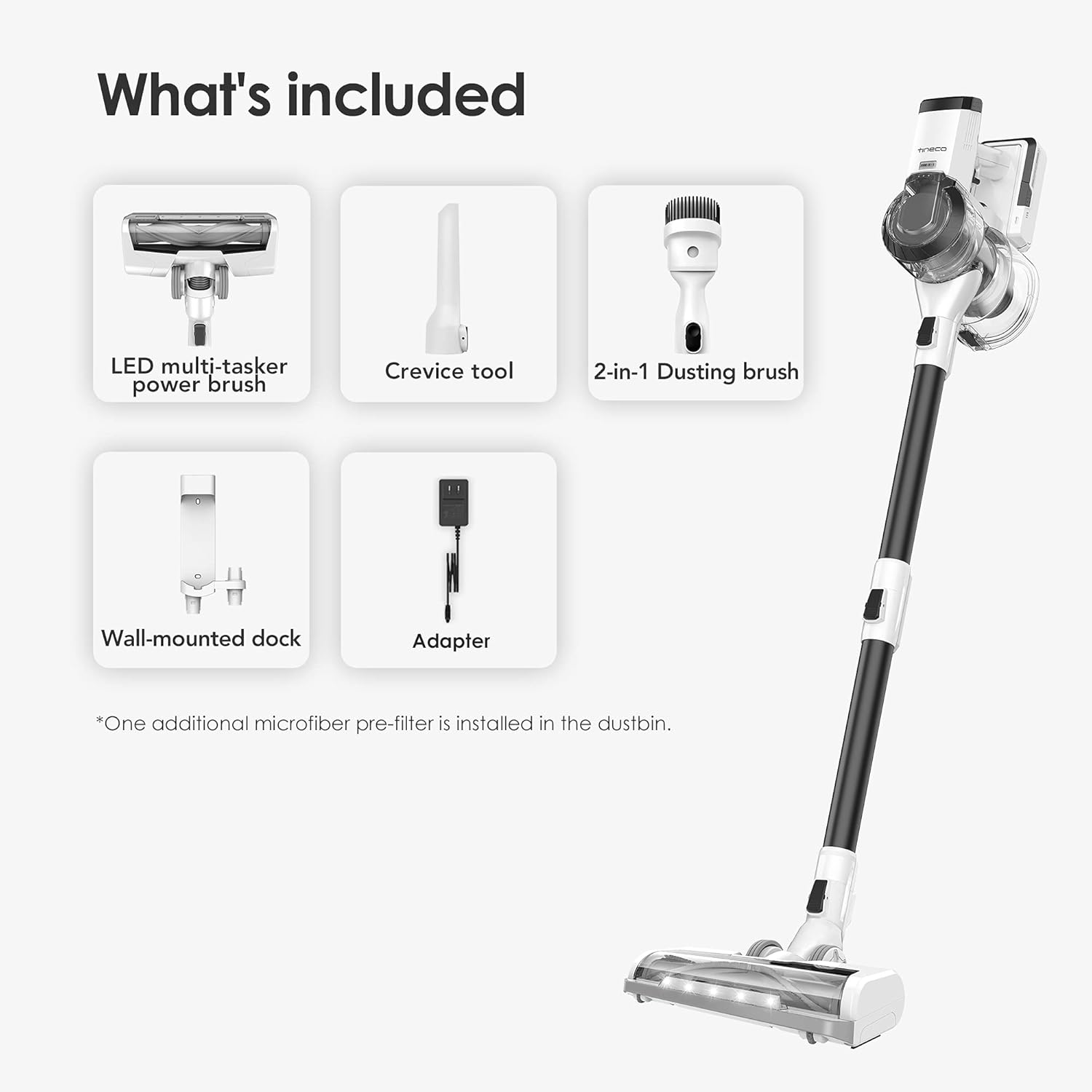 Cordless Vacuum Cleaner, Lightweight Handheld Stick Vac O23140