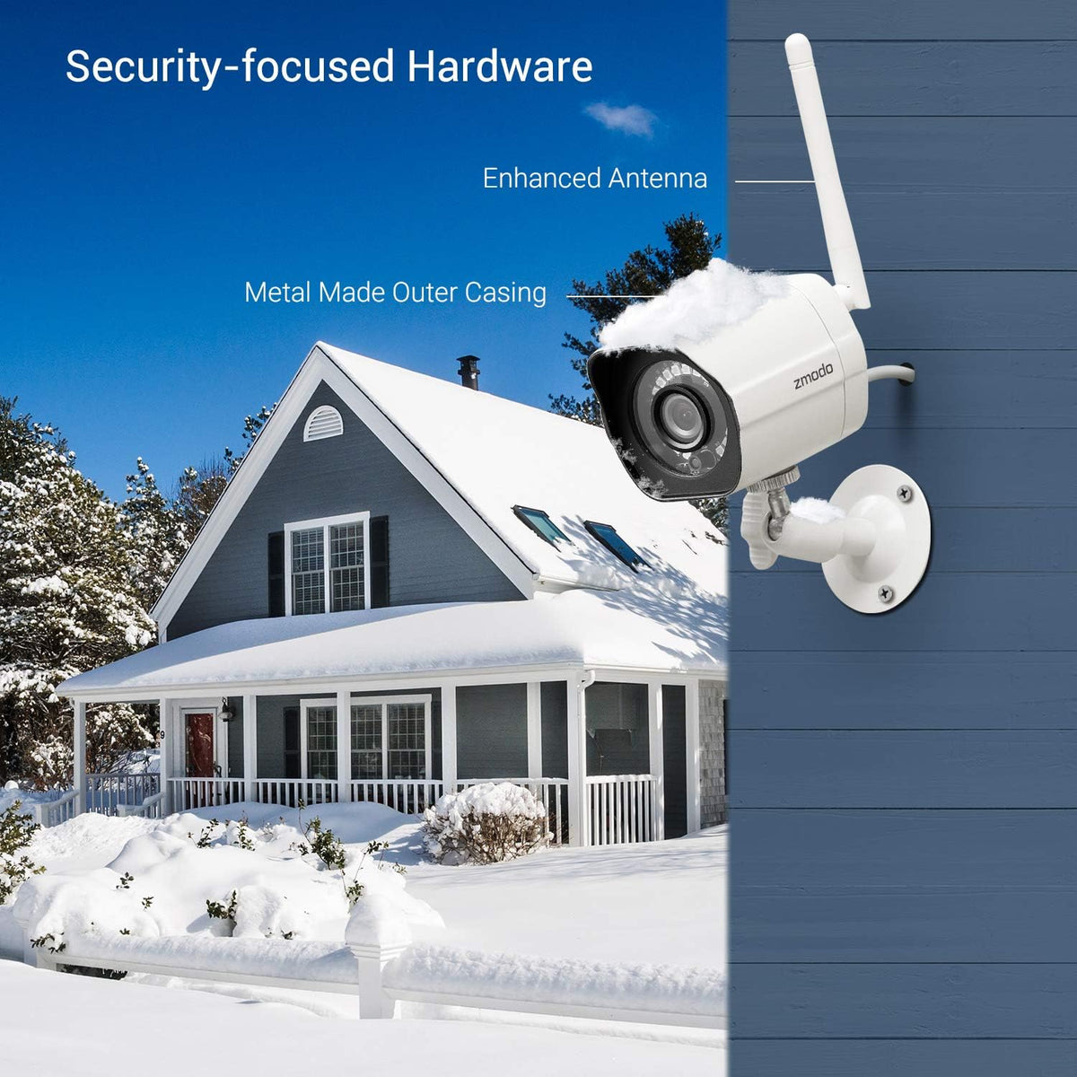 White 1080p Wireless Security Camera 2 Pack N1607